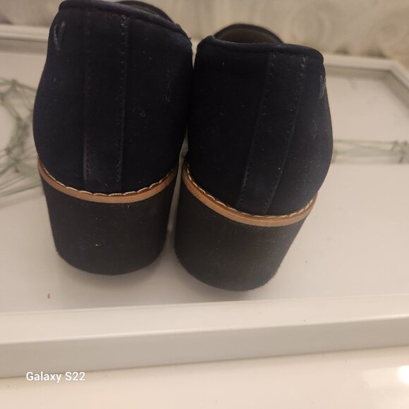 Vionic "Willa" Lug Wedge. Dark Navy Blue. NIB. Size 5 - Picture 10 of 14